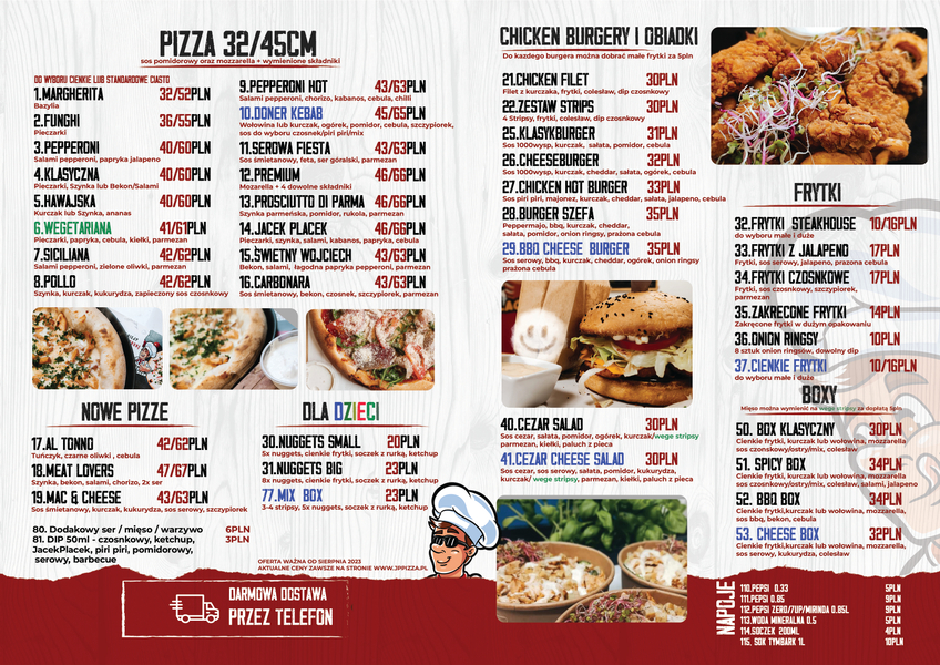 Zdjęcie na okładce dla Pizzeria Jacek Placek Modlnica